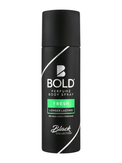 Bold Black Collection Fresh Long Lasting Perfume Body Spray For Men, 120ml