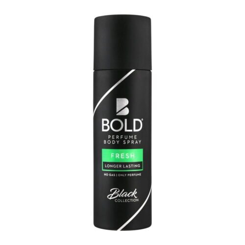 Bold Black Collection Fresh Long Lasting Perfume Body Spray For Men, 120ml