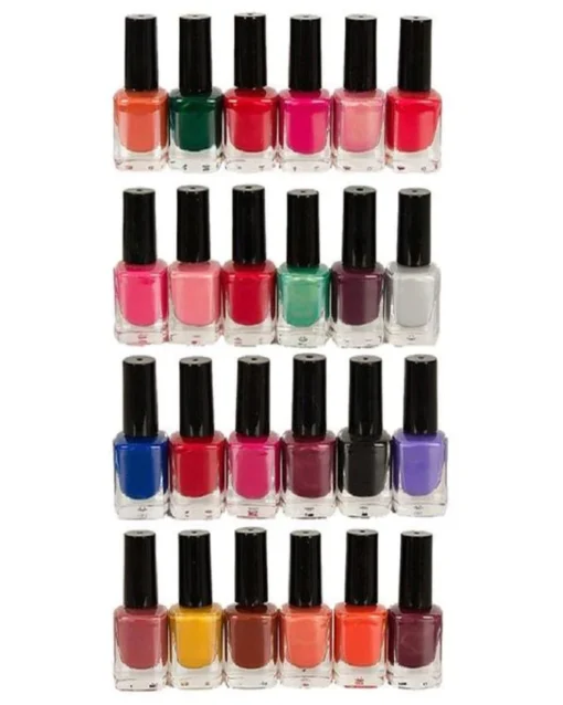 pack of 12 peel off nail paints