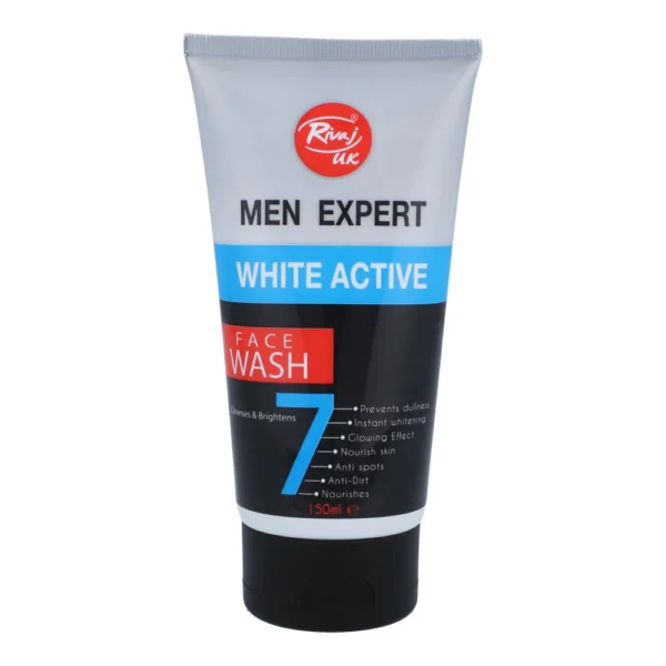 Rivaj UK Men's White Active Face Wash
