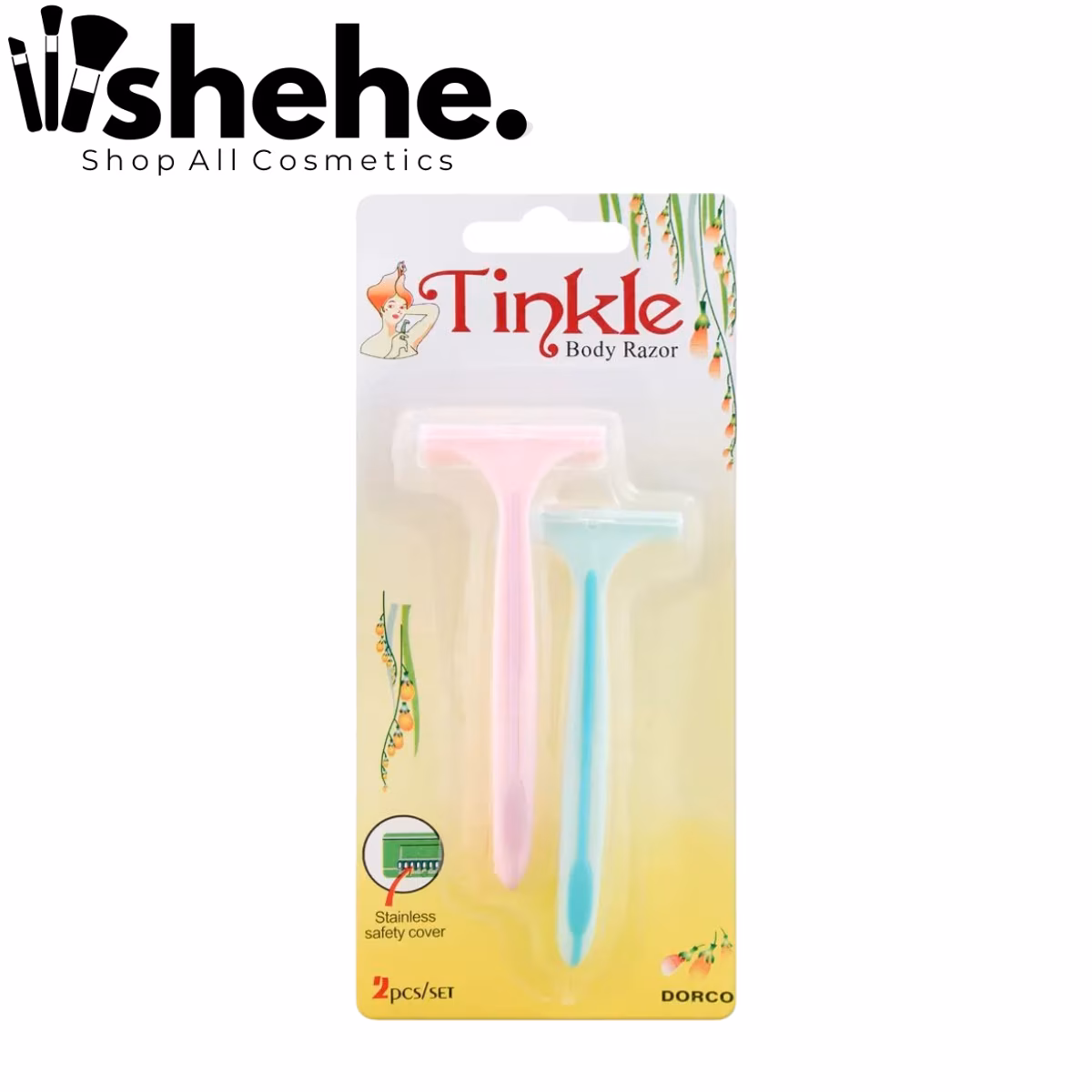 Tinkle body 2 pcs razor for women Tinkle Body 2 Pcs Razor for Women