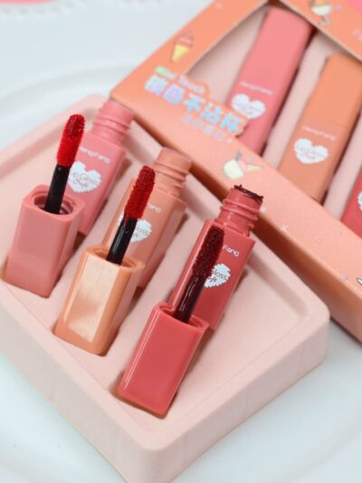 Heng Fang Matte Lip Gloss Trio: 3-Piece Liquid Lipstick Set