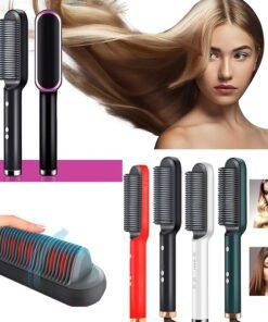 Straight hair, no hassle! 🌟 Our Hair Straightening Brush is here to make your mornings easier. Quick heat, anti-scald design, and portable for your convenience