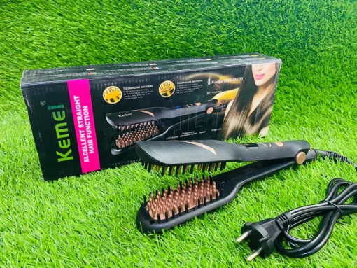 Kemei KM-785 Brush Hair Straightener