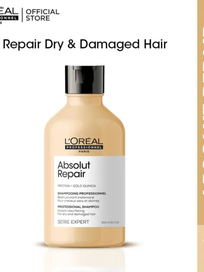 L'Oreal Absolute Repair Shampoo for Dry & Damaged Hair (300 mL)