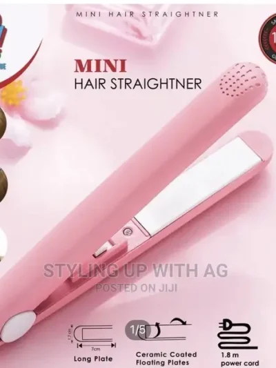 Mini Ceramic Hair Straightener for Travel