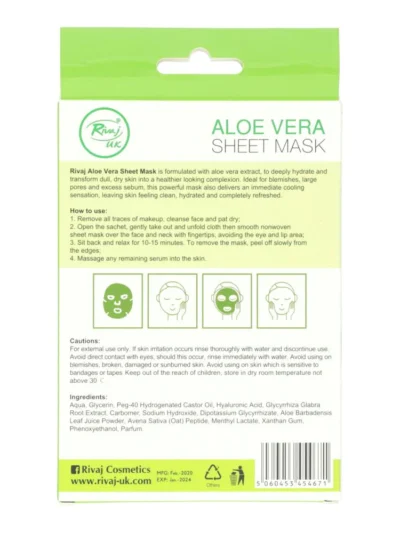 Rivaj UK Sheet Mask Aloe Vera
