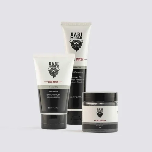 Dari Mooch - Charcoal Facewash + Charcoal Face Mask + Charcoal Scrub
