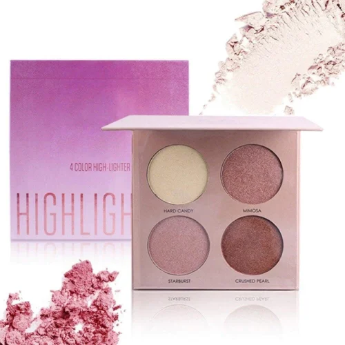 MISS ROSE - shehe.pk MISS ROSE 4 Color Highlighter Palette