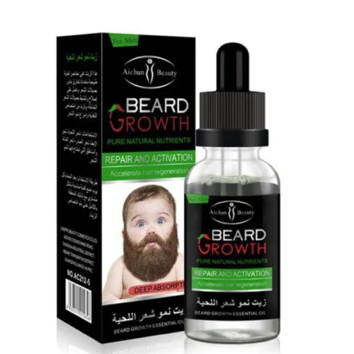 Natural Beard & Hair Growth Oil for Men