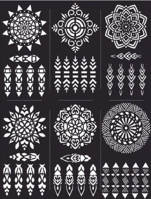 Mehndi Art Design Sheet