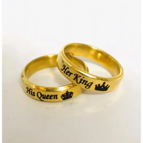 Customized Single Name Ring with Gift Box Packing