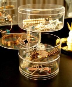 SHERICE Acrylic Rotating Jewelry Organizer