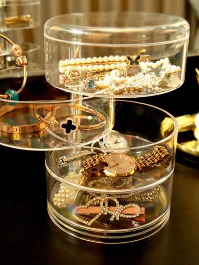 SHERICE Acrylic Rotating Jewelry Organizer