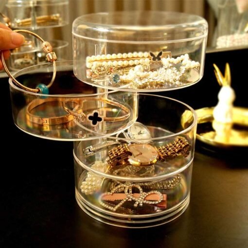 SHERICE Acrylic Rotating Jewelry Organizer