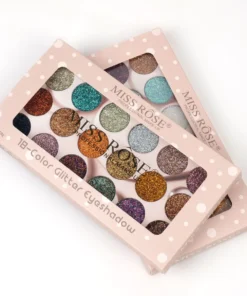 Miss Rose 18-Color Glitter Eye Shadow Palette