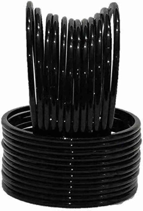 Black bangles glass