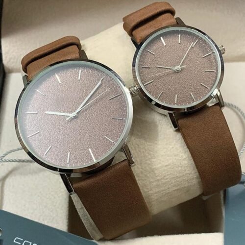 b55c61a-8b44-24-shehe.pk Pair of High-Quality Brown Couple Watches
