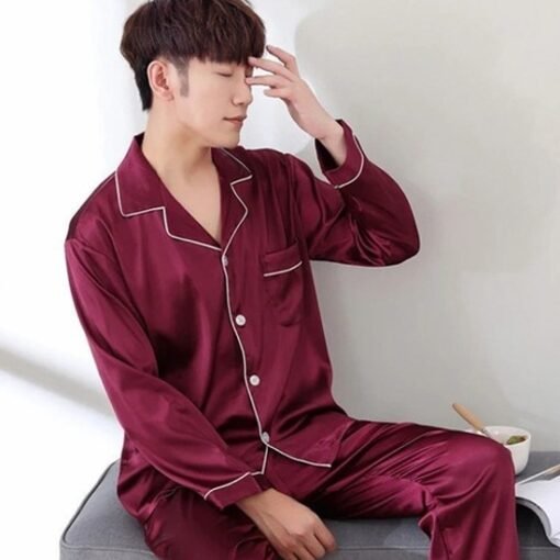 Night Dress for men`s Luxurious Silk
