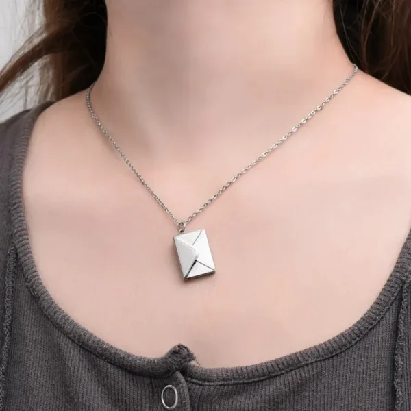 Envelope Love Letter Necklace for Women