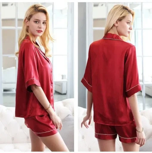 Silk Night Suit Shirt