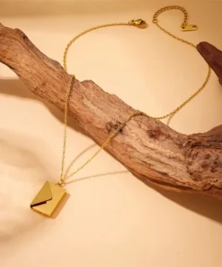 Couple Necklace, Love Letter Locked Necklace Girl and womens