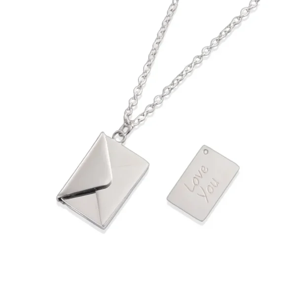 Envelope Love Letter Necklace for Women