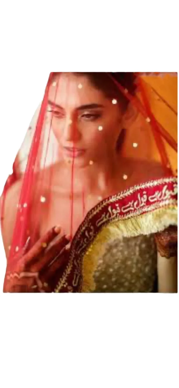 Nikkah Mubarak Fancy Dupatta