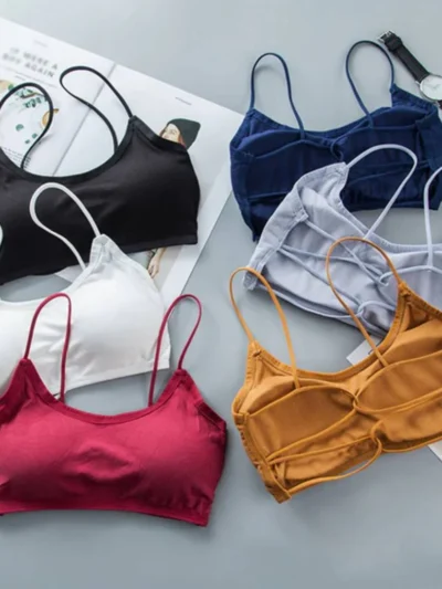 Cotton Padded Backless bra