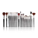 Complete Pro Makeup Kit Glamorous 24 Piece Leather Brush