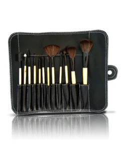 Glamorous Face 12 Piece Leather Brush set