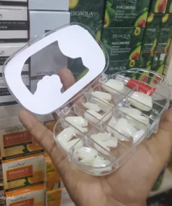 100Pcs Nails with Glue 