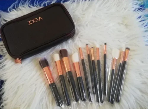 12Pcs Zoeva Makeup Brush Set – Soft & Professional Quality