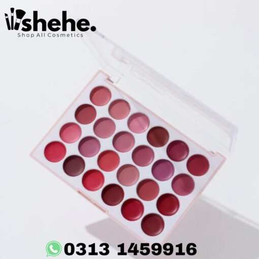 Miss Rose 24-Color Matte Lipstick Palette