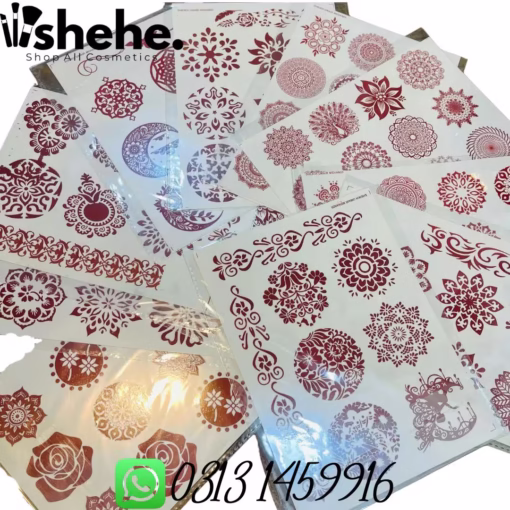 Mehndi Stencils | Simple Henna Designs | Aesthetic Tattoo Stickers