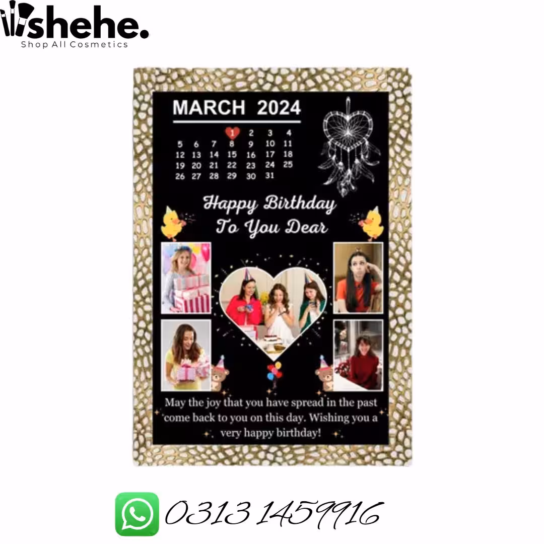 Happy Birthday Personalized Frame with Collage Happy Birthday Personalized Frame with Collage