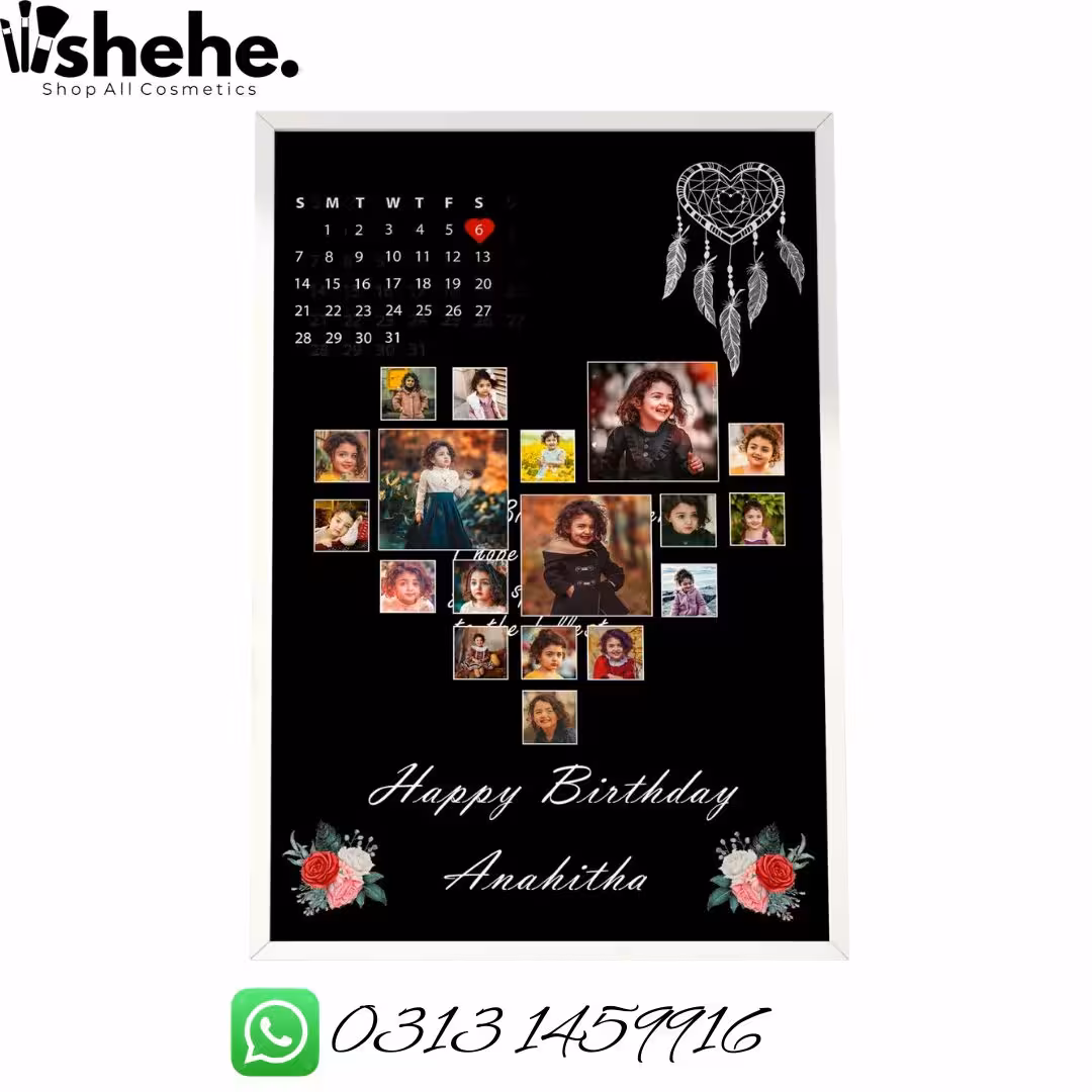 Happy Birthday Personalized Frame with Collage Happy Birthday Personalized Frame with Collage