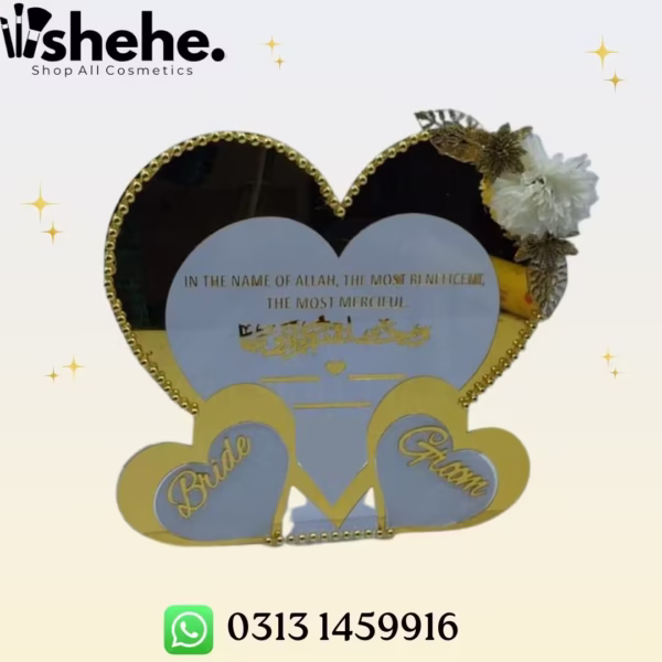 Nikah thumb board 3 hearts