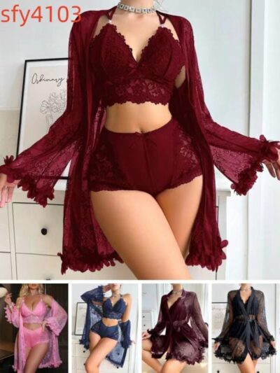 Soft Silk Night Dress for Women – Comfortable Sleepwear & Nightwear Frock random color